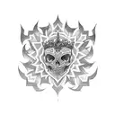 tiara tattoo design idea
