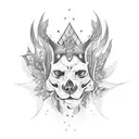 tiara tattoo design idea