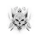 tiara tattoo design idea