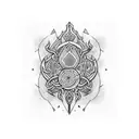 tiara tattoo design idea