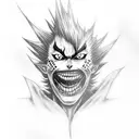 ryuk from death note tattoo design idea