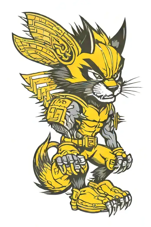 Michigan logo and a wolverine tattoo design idea