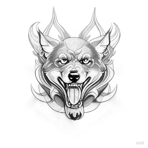 Cerberus  tattoo design idea