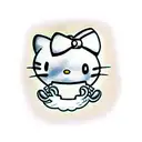 cobrir uma hello kitty tattoo design idea