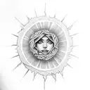 suicide and sunshine tattoo design idea