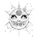 suicide and sunshine tattoo design idea
