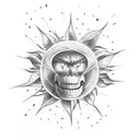 suicide and sunshine tattoo design idea