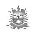 suicide and sunshine tattoo design idea