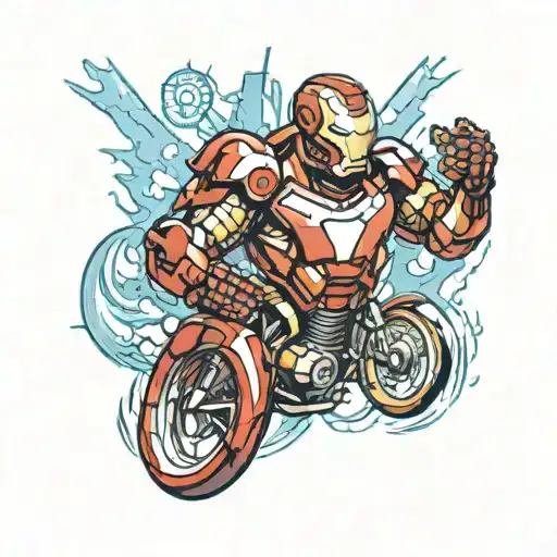 Rolling Stones iron man triathlon tattoo  tattoo design idea