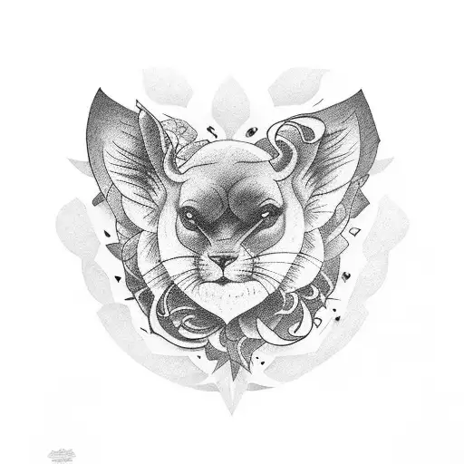 Uma tatuagem de um vitral gótico com detalhes arquitetônicos tattoo design idea