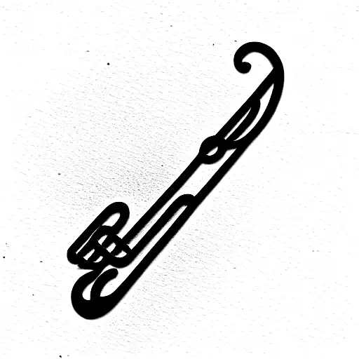trombone tattoo design idea