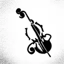 Cello tattoo design idea