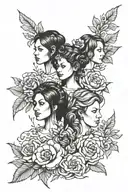 Memory mum dad and sister tattoo design idea