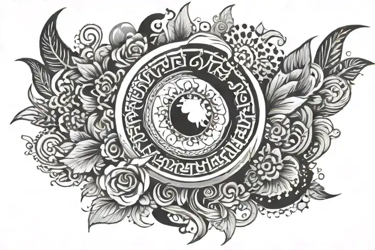 negative space tattoo design idea