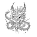 Dragon Chino  tattoo design idea