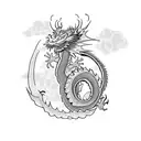 Dragon Chino  tattoo design idea