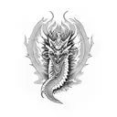 Dragon Chino  tattoo design idea