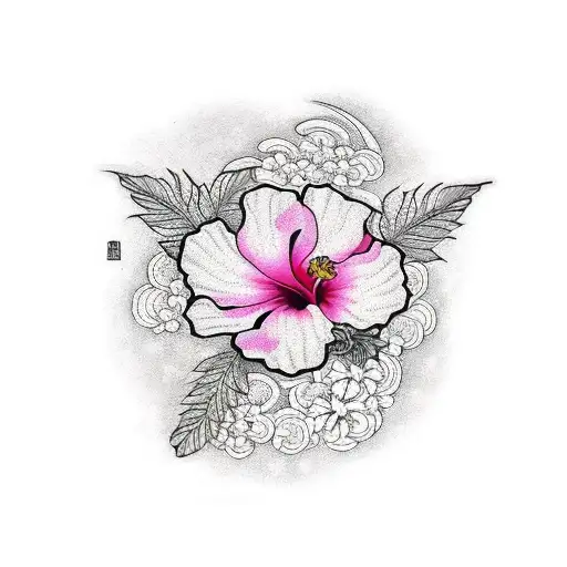 Hibiscus Hawaiian Flower SVG – MasterBundles