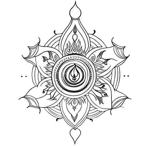 vishuddha chakra tattoo design idea