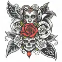 xoxo tattoo design idea