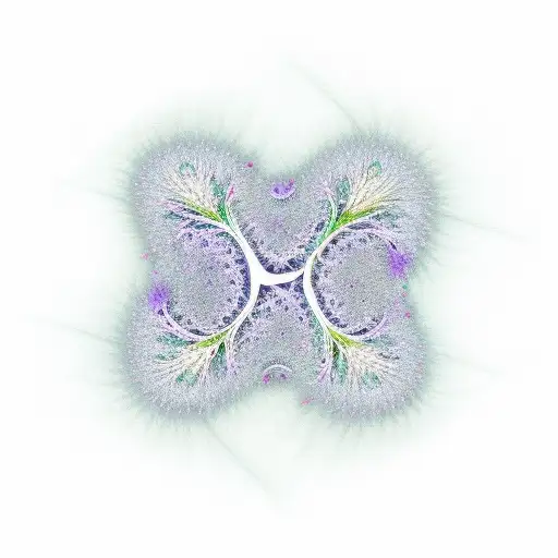elegant tree that splits into infinitesimally small fractal branches, eventually into glass leaves, infinity, entropy tattoo design idea