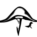 Blacktip reef shark tooth tattoo design idea
