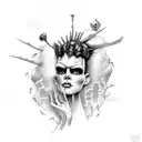 bride of Frankenstein  tattoo design idea