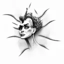 bride of Frankenstein  tattoo design idea