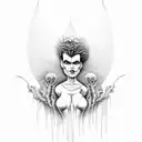 bride of Frankenstein  tattoo design idea