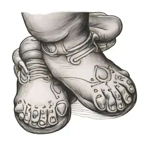 baby footprint with Sydney Marie somewhere tattoo design idea