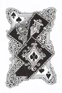 blackjack cards tattoo design idea