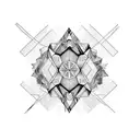 Dane Tate Ruby sapphire tattoo design idea