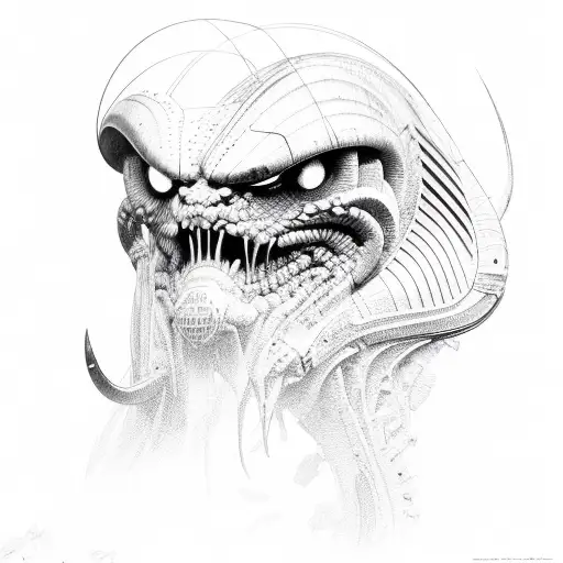 predator tattoo design idea