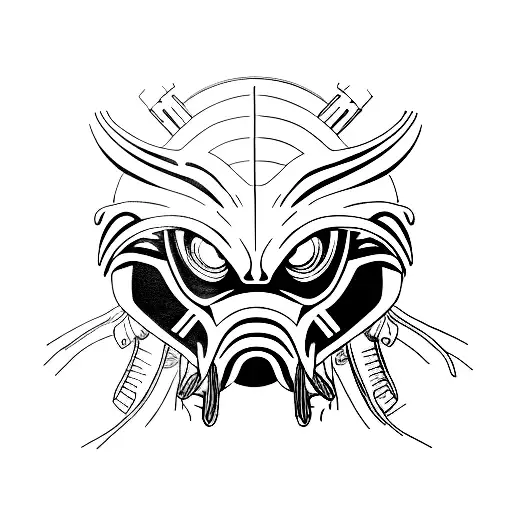 predator tattoo design idea