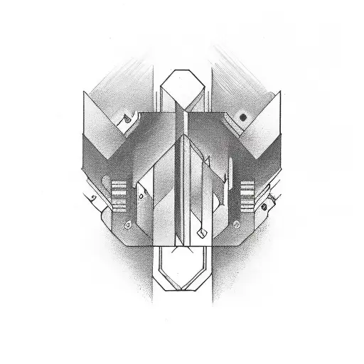 a line, on the line Initials in capital letters DCE, the line must be double and the one below must go down at its midpo tattoo design idea