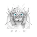 a line, on the line Initials in capital letters DCE, the line must be double and the one below must go down at its midpo tattoo design idea