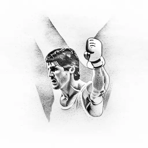 rocky balboa quote  tattoo design idea