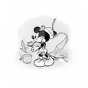Mickey Mouse tattoo design idea