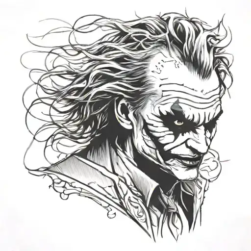the joker heath ledger tattoo design idea