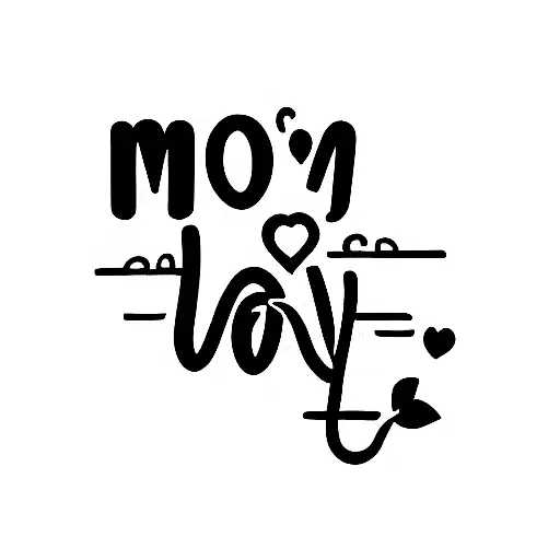 mom's love tattoo design idea