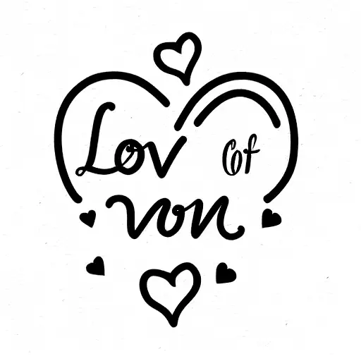 love of a mom tattoo design idea