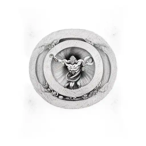 sisyphus, the greek titan tattoo design idea