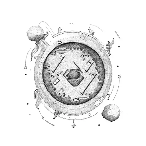 sisyphus trash polka tattoo design idea