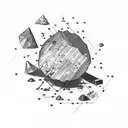 sisyphus trash polka tattoo design idea