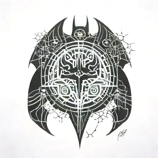 Batman symbol tattoo design idea