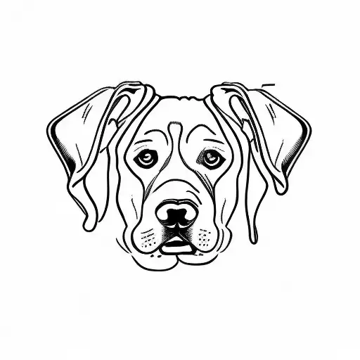 Labrador Dog tattoo design idea