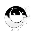 Sun and Moon complementing each other  tattoo design idea