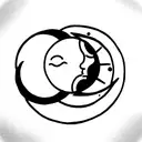 Sun and Moon complementing each other  tattoo design idea