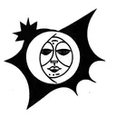 Sun and Moon complementing each other  tattoo design idea