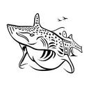 whale shark SCUBA tattoo design idea
